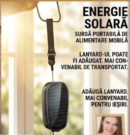 Baterie Portabilă Solară de Urgență
