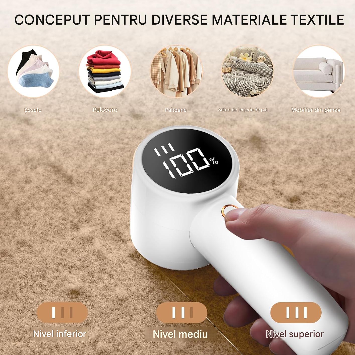 Scapă Instant de Scame – Aparat Electric Profesional pentru Haine Ca Noi